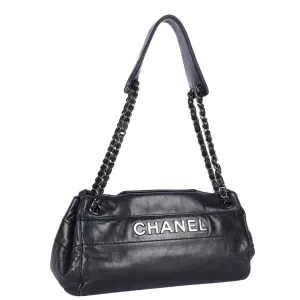 Lambskin Leather Front Flap Shoulder Bag