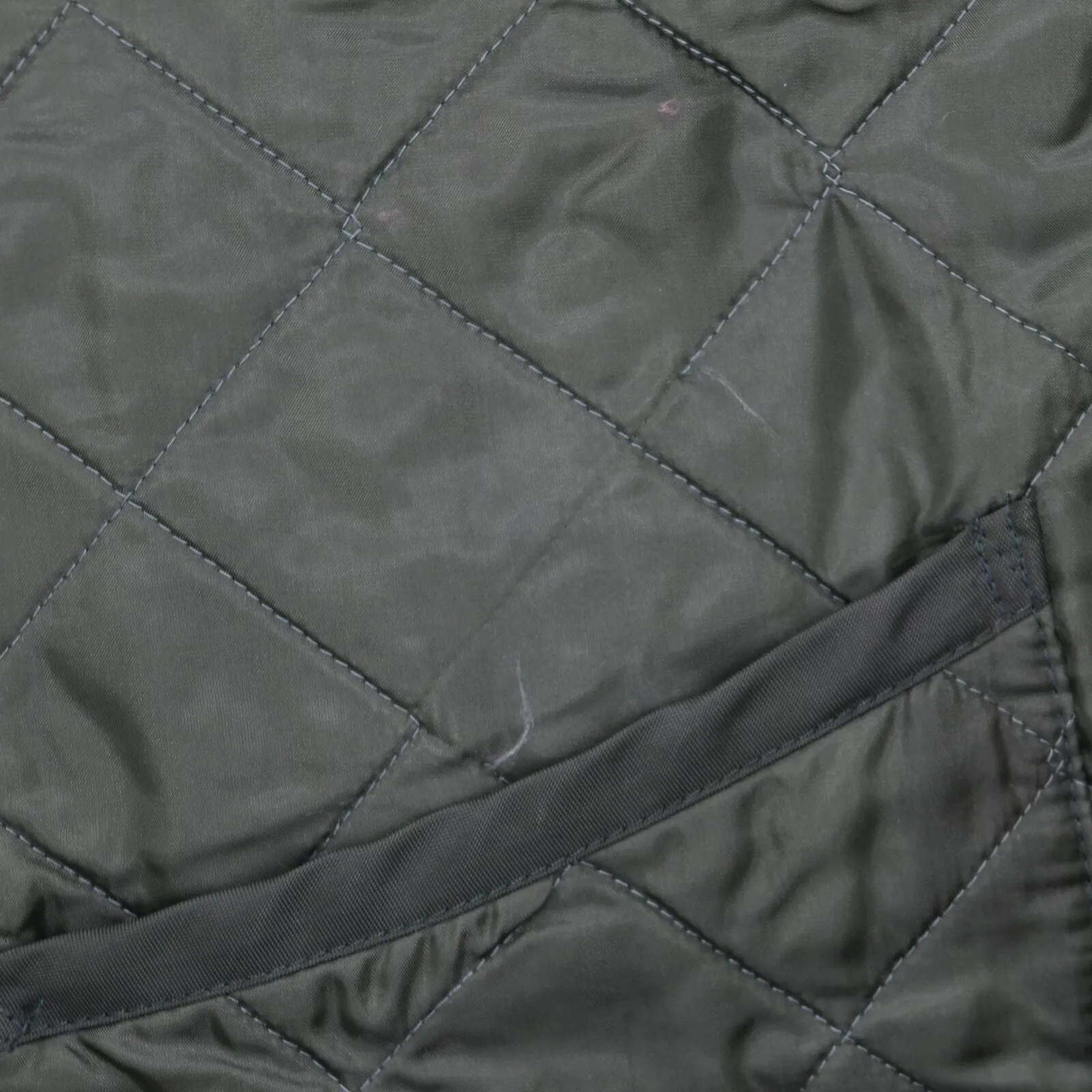 Lavenham Mens Vintage England Quilted Nylon Coat Jacket Green See Measurements