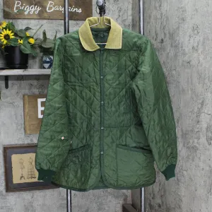 Lavenham Mens Vintage England Quilted Nylon Coat Jacket Green See Measurements