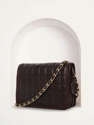 Leather Brown Cross Body Bag for women CBB2700
