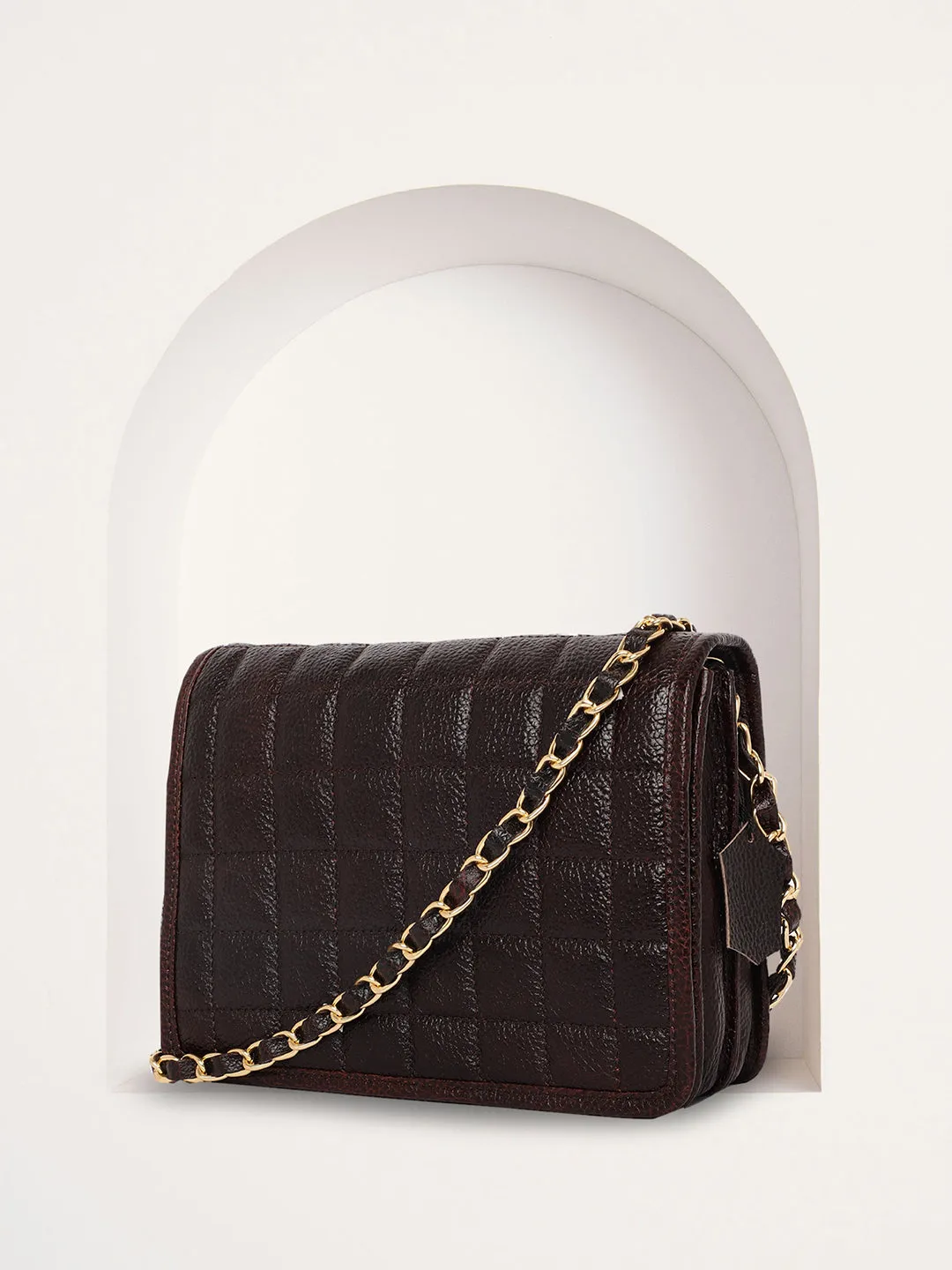 Leather Brown Cross Body Bag for women CBB2700