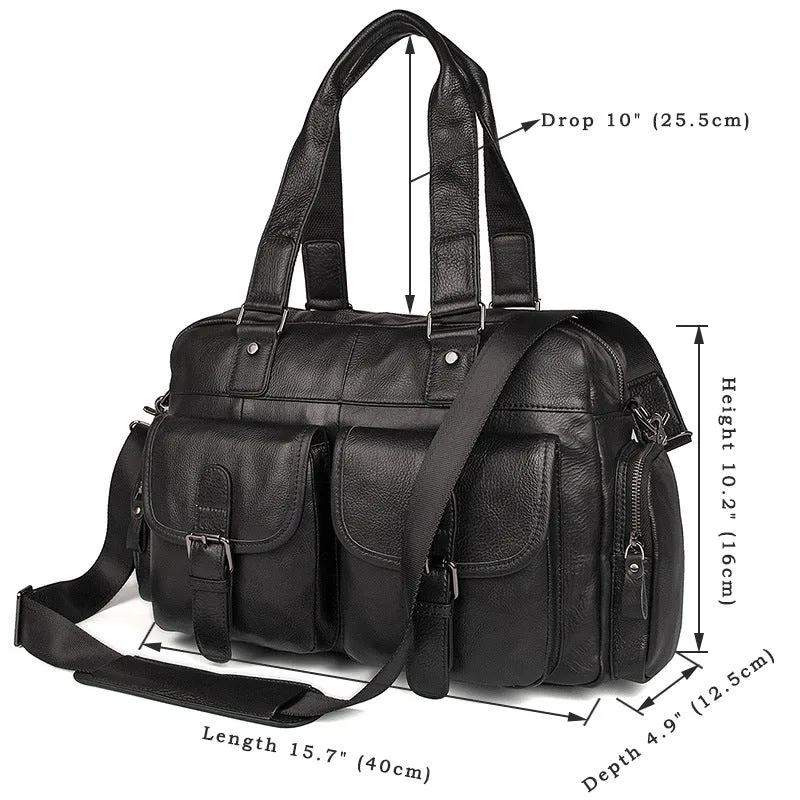 Leather Laptop Bags For Men, Full Grain Leather Briefcases
