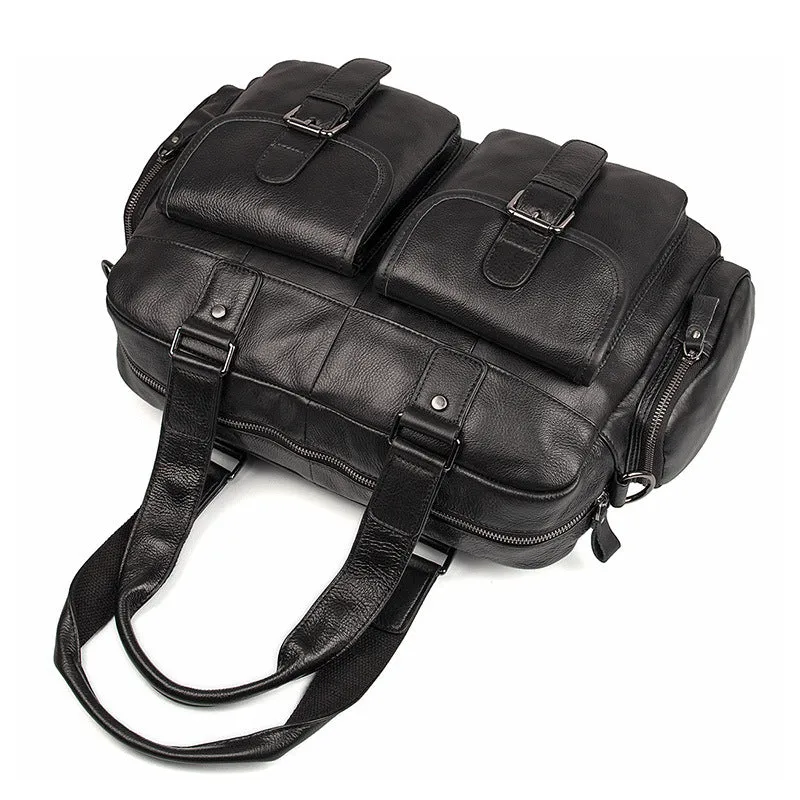 Leather Laptop Bags For Men, Full Grain Leather Briefcases
