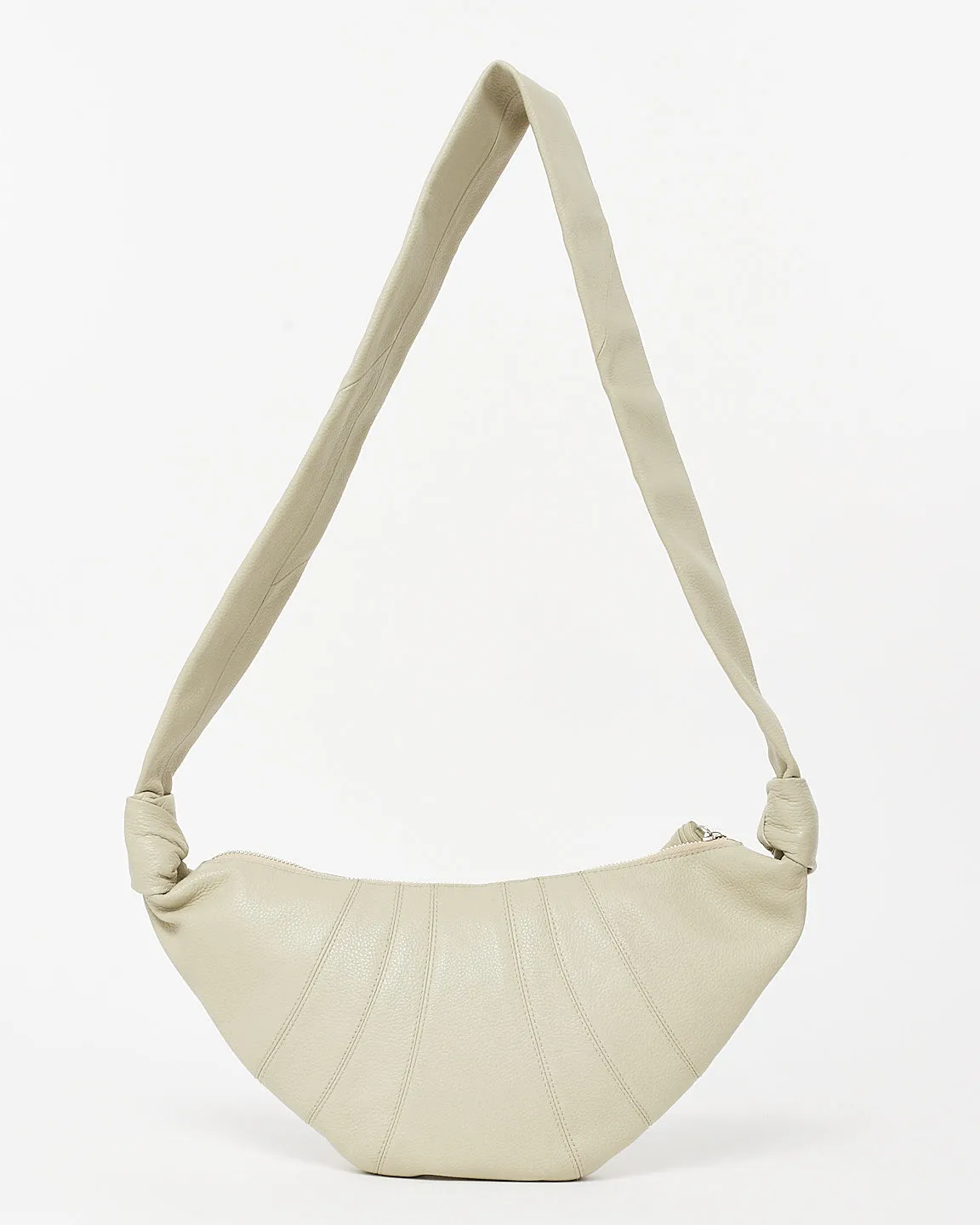 Lemaire Dusty Khaki Leather Small Croissant Bag