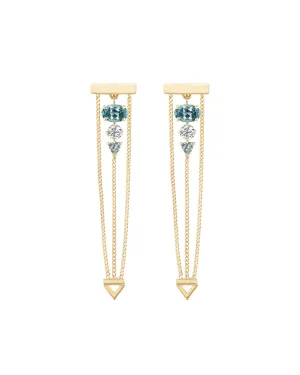Levitate Trio Earring Tourmaline- One Of A Kind
