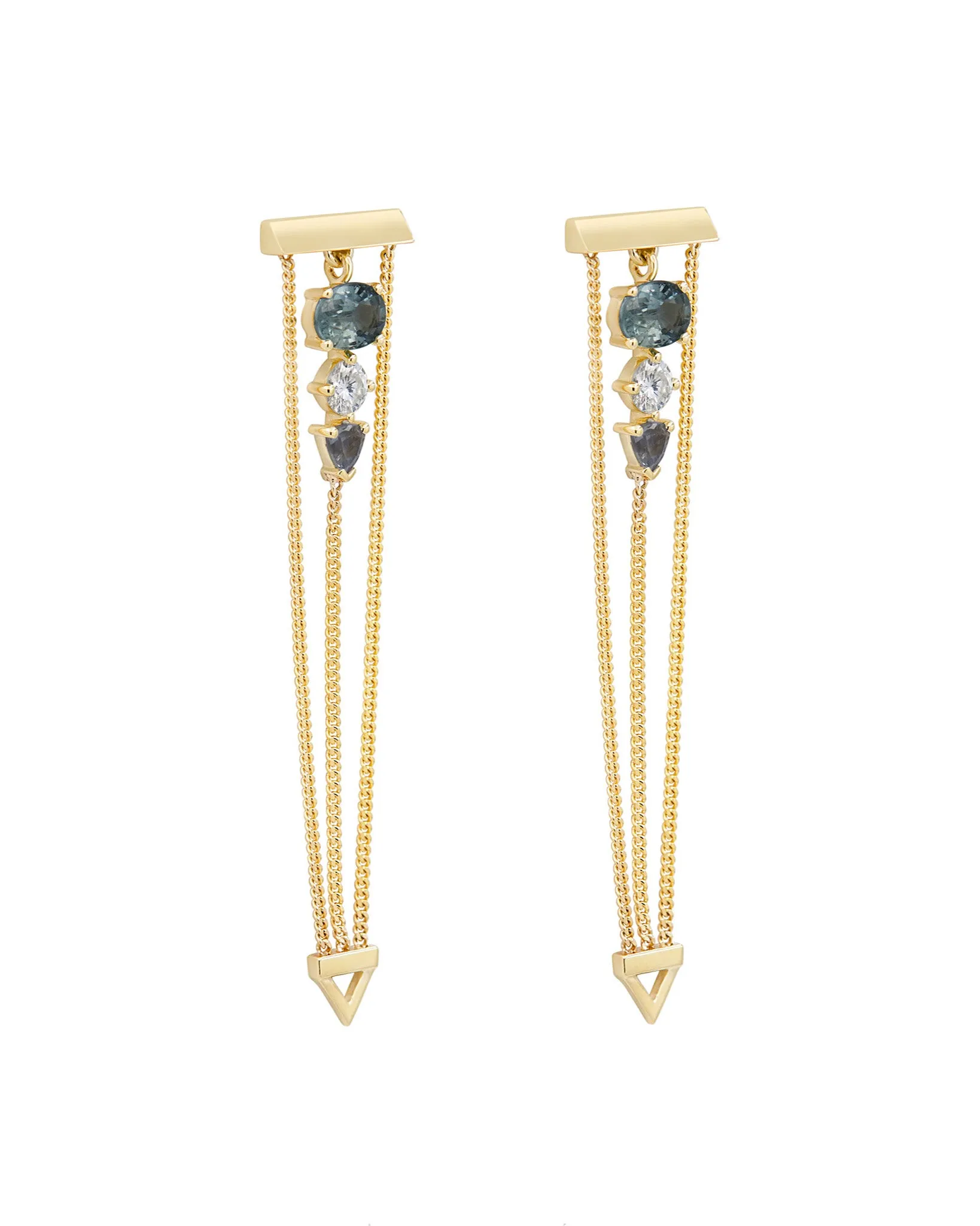 Levitate Trio Earring Tourmaline- One Of A Kind