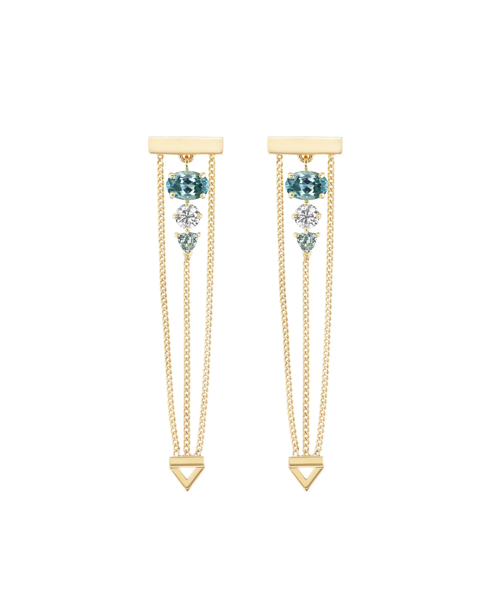 Levitate Trio Earring Tourmaline- One Of A Kind
