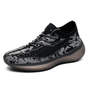 Light Running Shoes Men Summer Mesh SneakerWhite Shoes Men's Sock Sneaker Air Sport Shoes Black Breatheable Footwear Spring