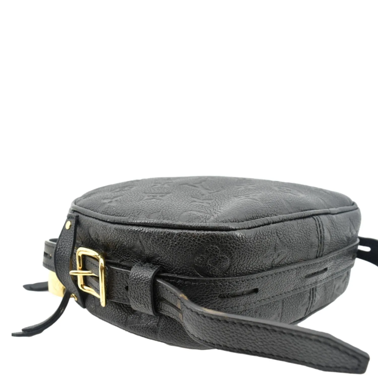 LOUIS VUITTON Boite Chapeau Souple MM Monogram Empreinte Shoulder Bag Black