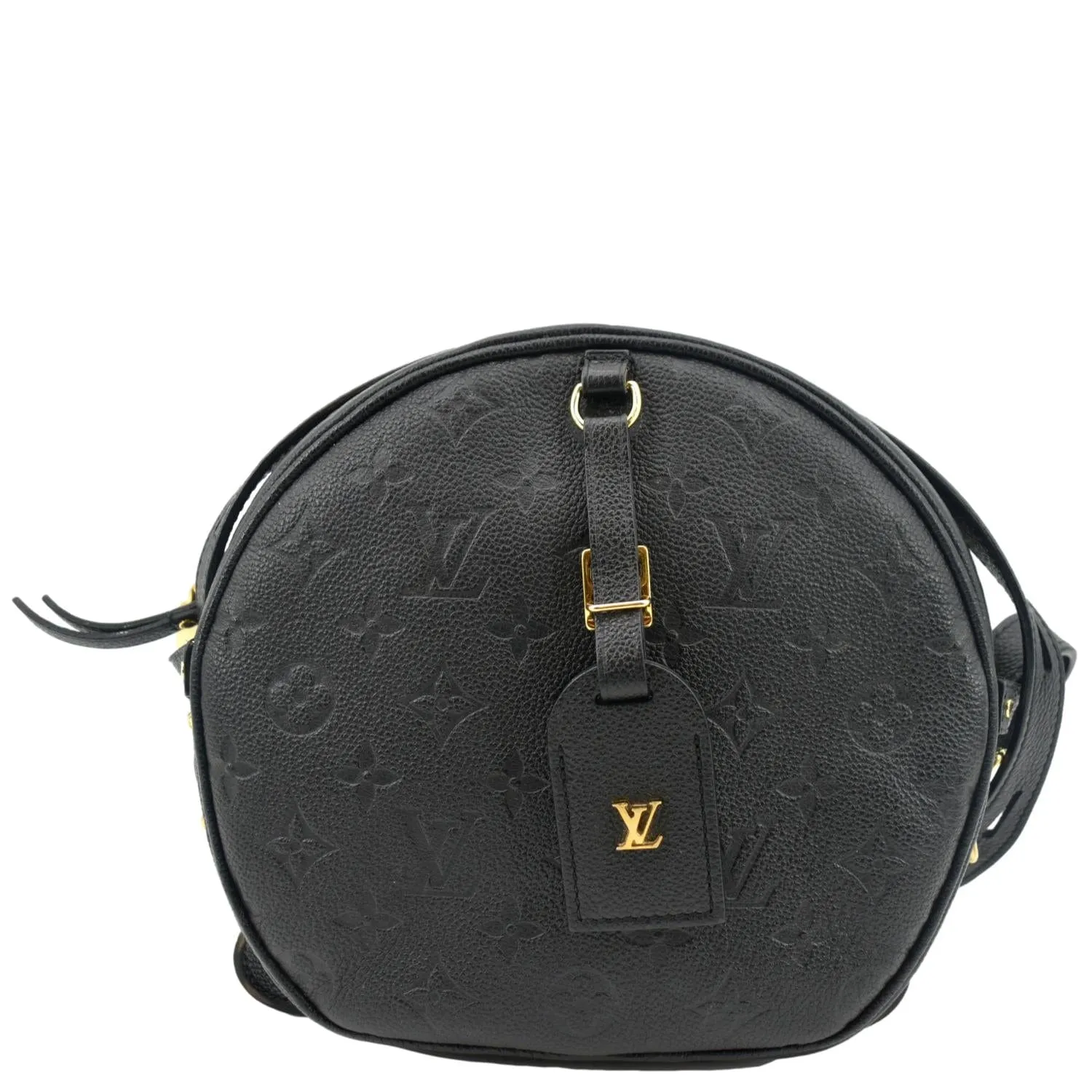 LOUIS VUITTON Boite Chapeau Souple MM Monogram Empreinte Shoulder Bag Black