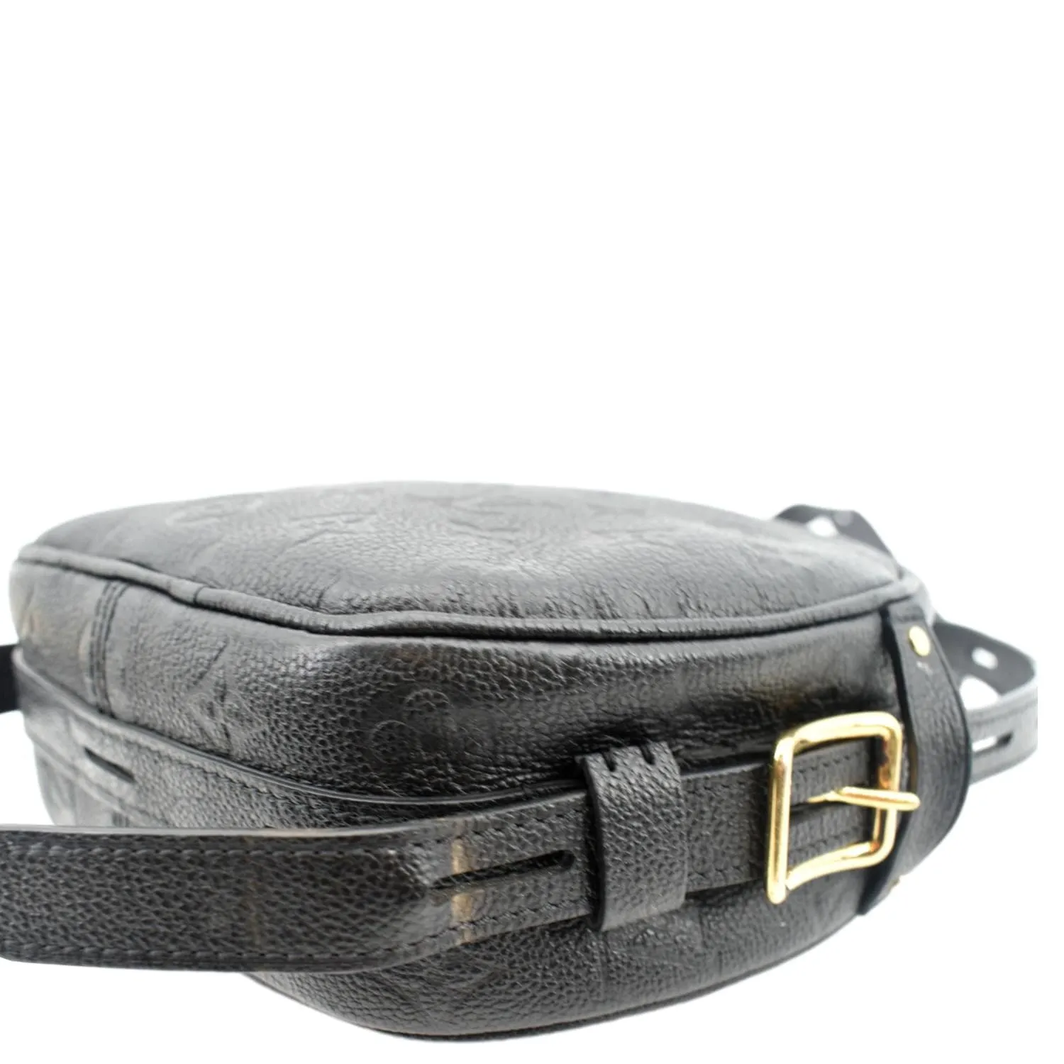 LOUIS VUITTON Boite Chapeau Souple MM Monogram Empreinte Shoulder Bag Black