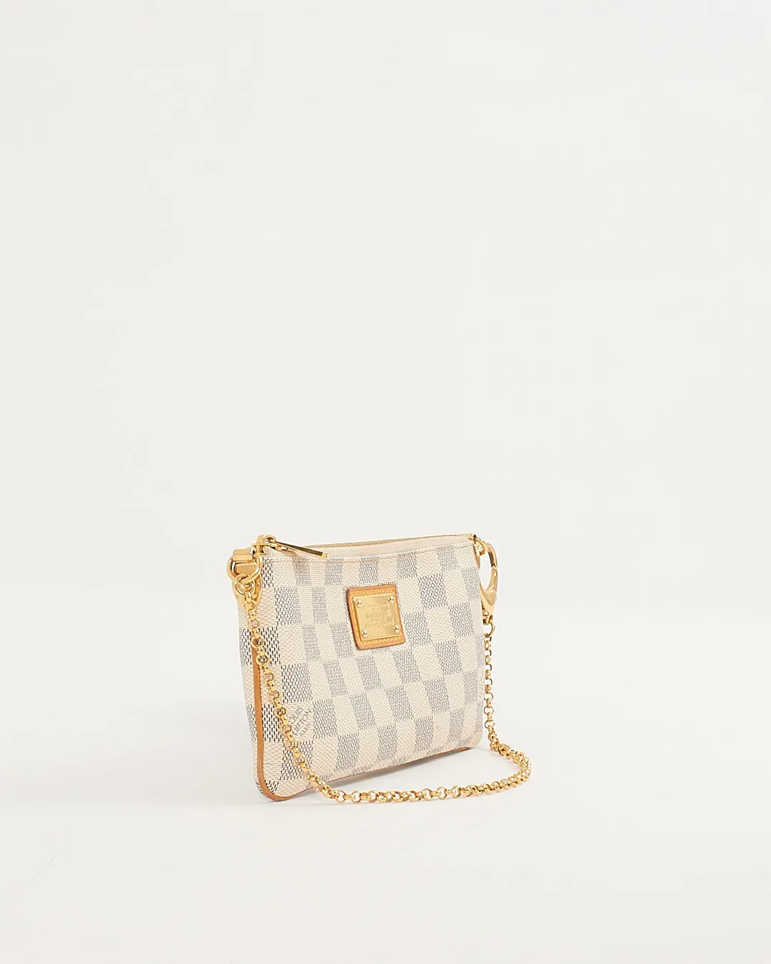Louis Vuitton Damier Azur Pochette Chain Bag