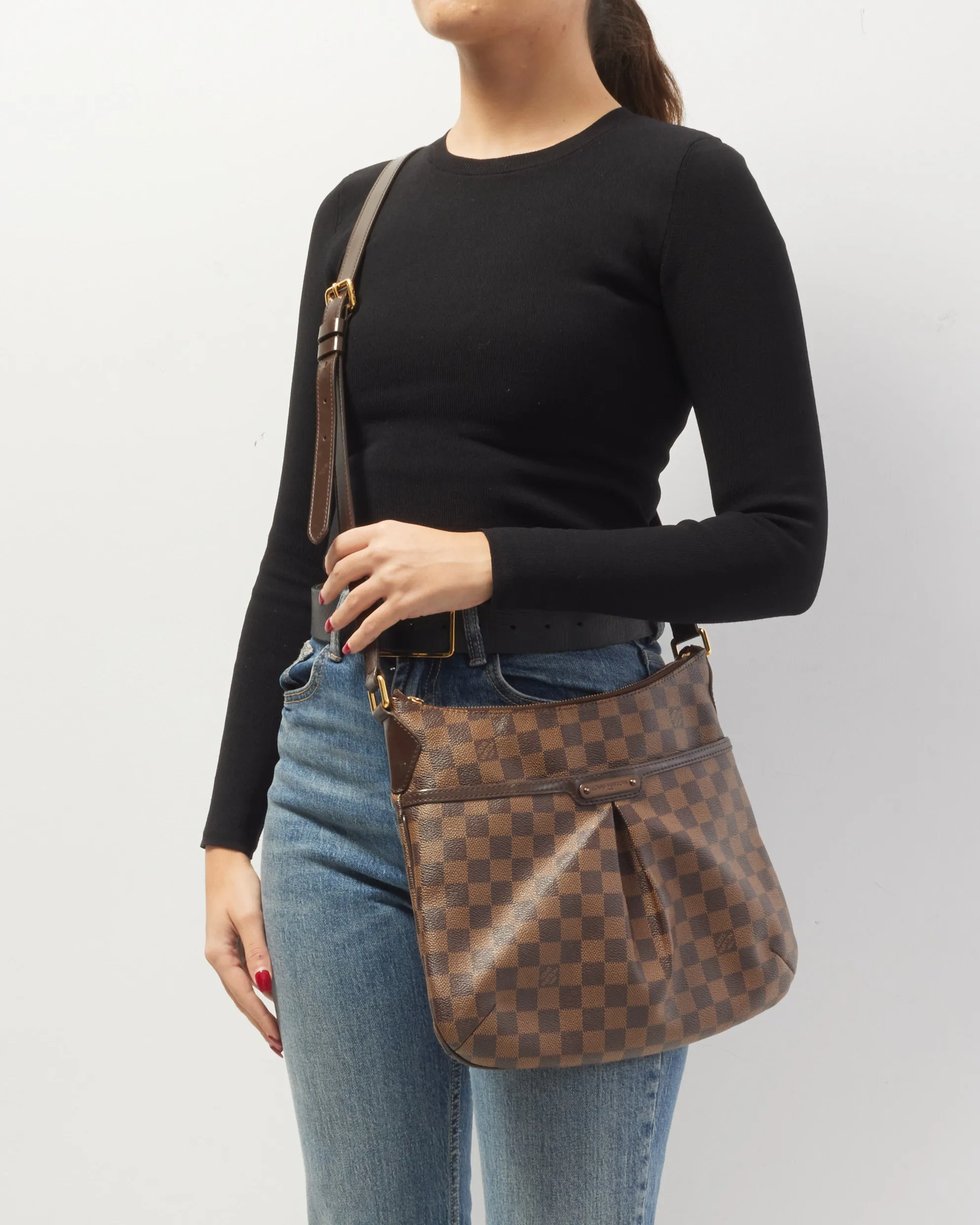 Louis Vuitton Damier Ebene Canvas Bloomsbury PM Crossbody Bag