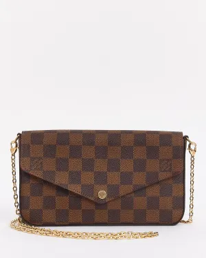 Louis Vuitton Damier Ebene Canvas Félicie Pochette Crossbody Bag