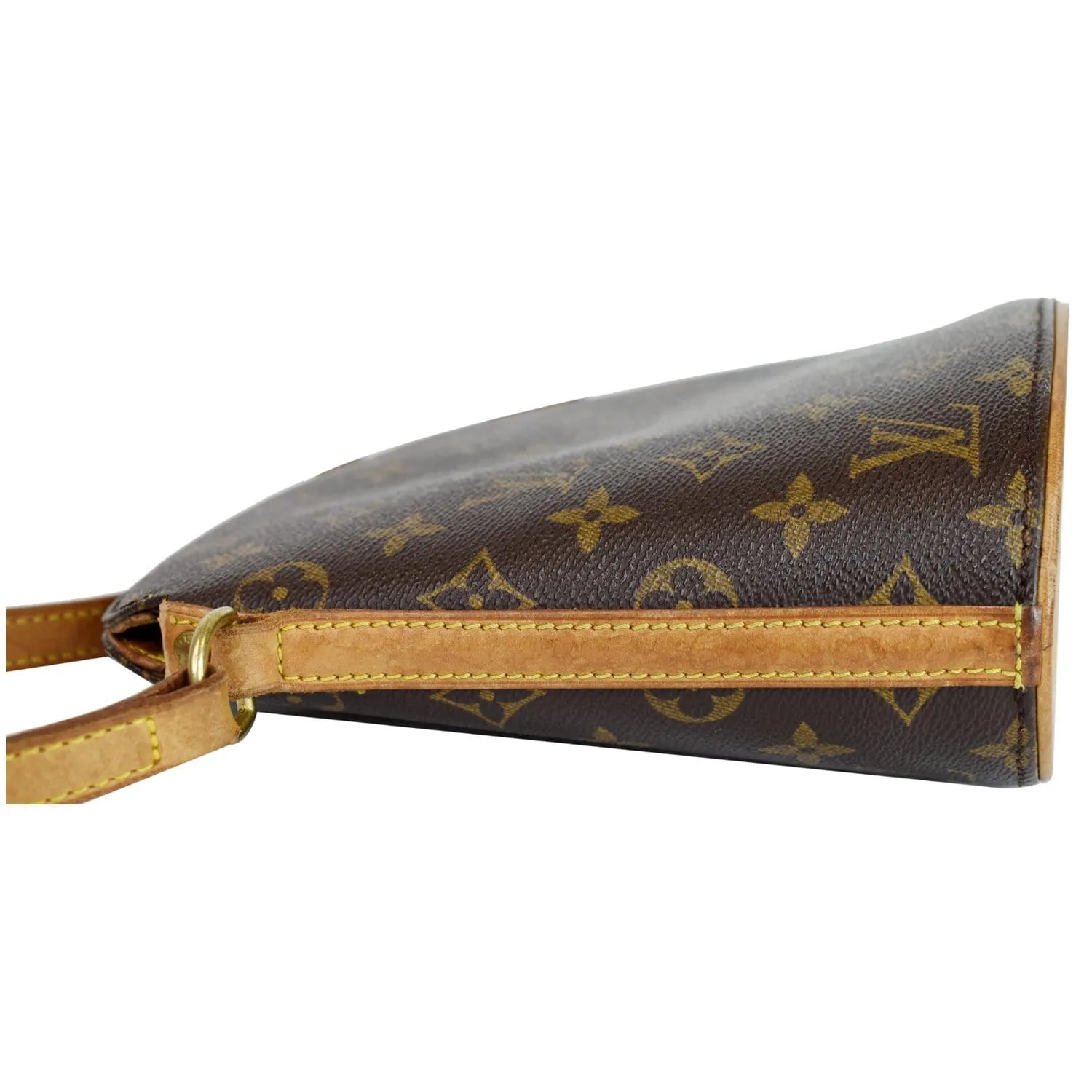 LOUIS VUITTON Drouot Monogram Canvas Shoulder Crossbody Bag Brown