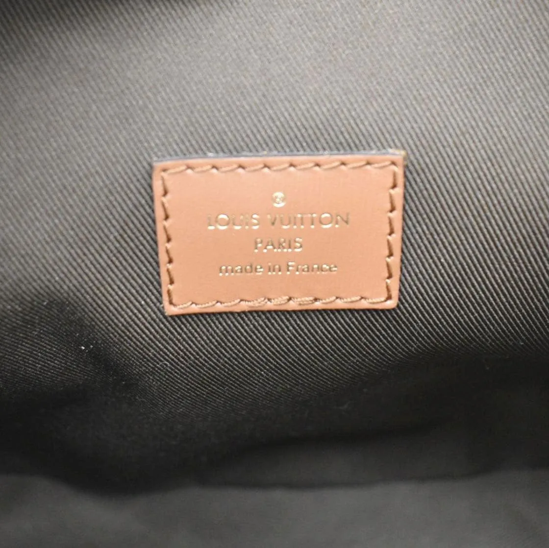 LOUIS VUITTON Loop Reverse Monogram Canvas Shoulder Bag Brown
