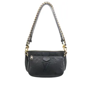 Louis Vuitton Multi Pochette Crossbody Bag Black