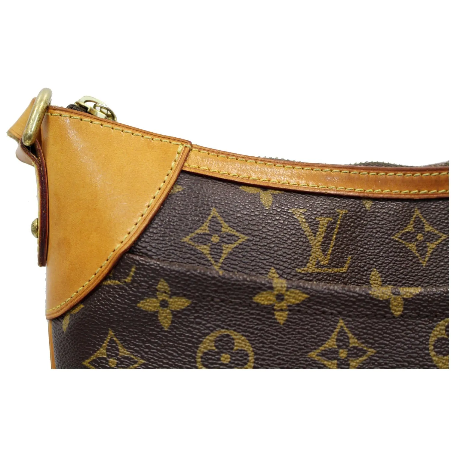 LOUIS VUITTON Odeon MM Monogram Canvas Shoulder Bag Brown