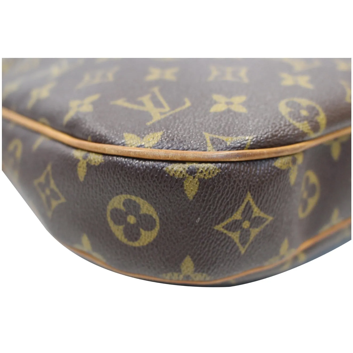 LOUIS VUITTON Odeon MM Monogram Canvas Shoulder Bag Brown