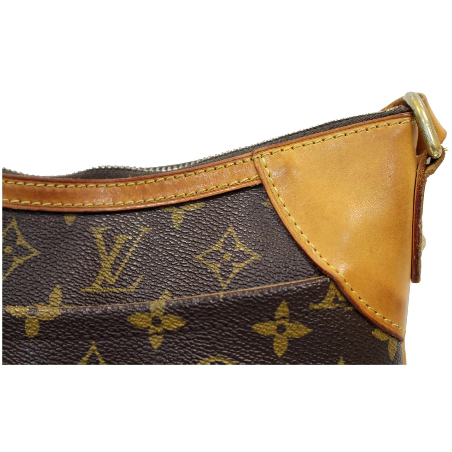 LOUIS VUITTON Odeon MM Monogram Canvas Shoulder Bag Brown