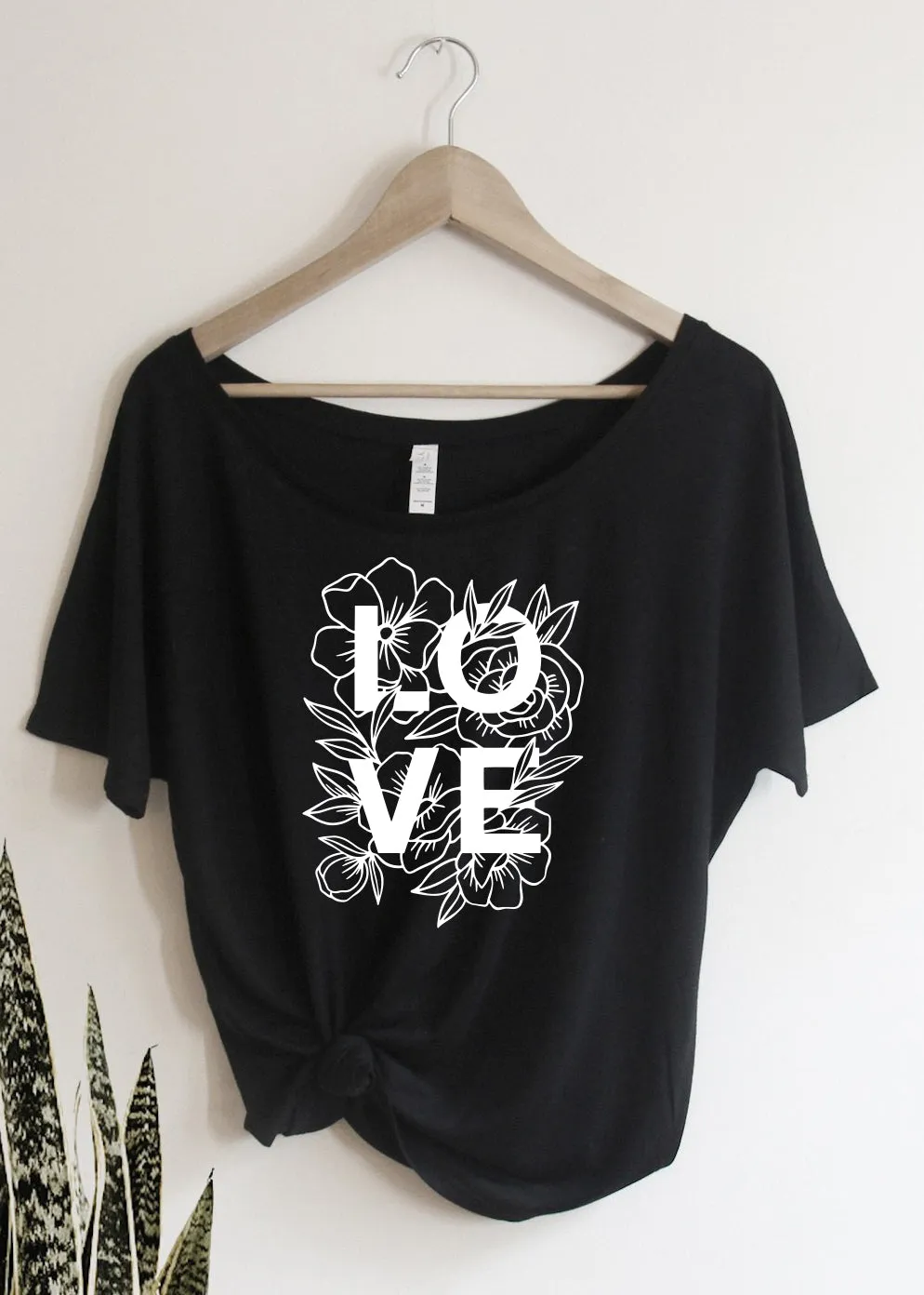 LOVE, Floral - Off the Shoulder
