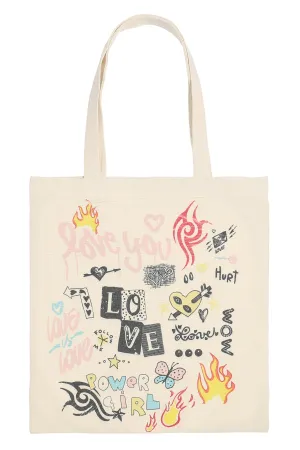 LOVE MINIMALIST PRINT TOTE BAG