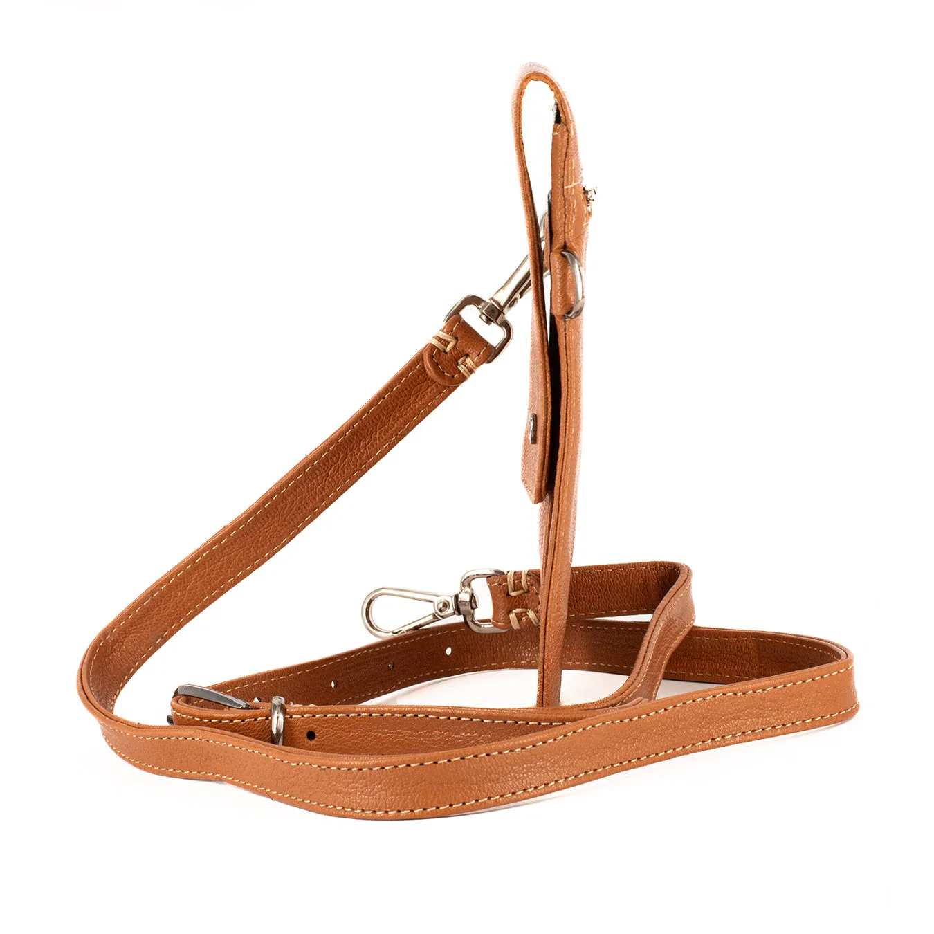 Lupita : Ladies Leather Crossbody Purse in Oak Cayak