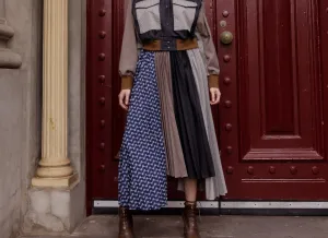 M.A Dainty II BUNRAP Skirt - Check Combo