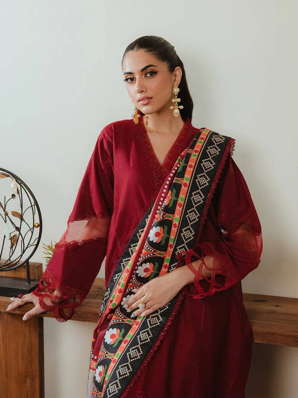 Mahnur Khaddar Silk Wool Shawls