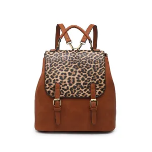 Maui Animal Print Fashion Backpack Vegan Leather Soft Interior Lining