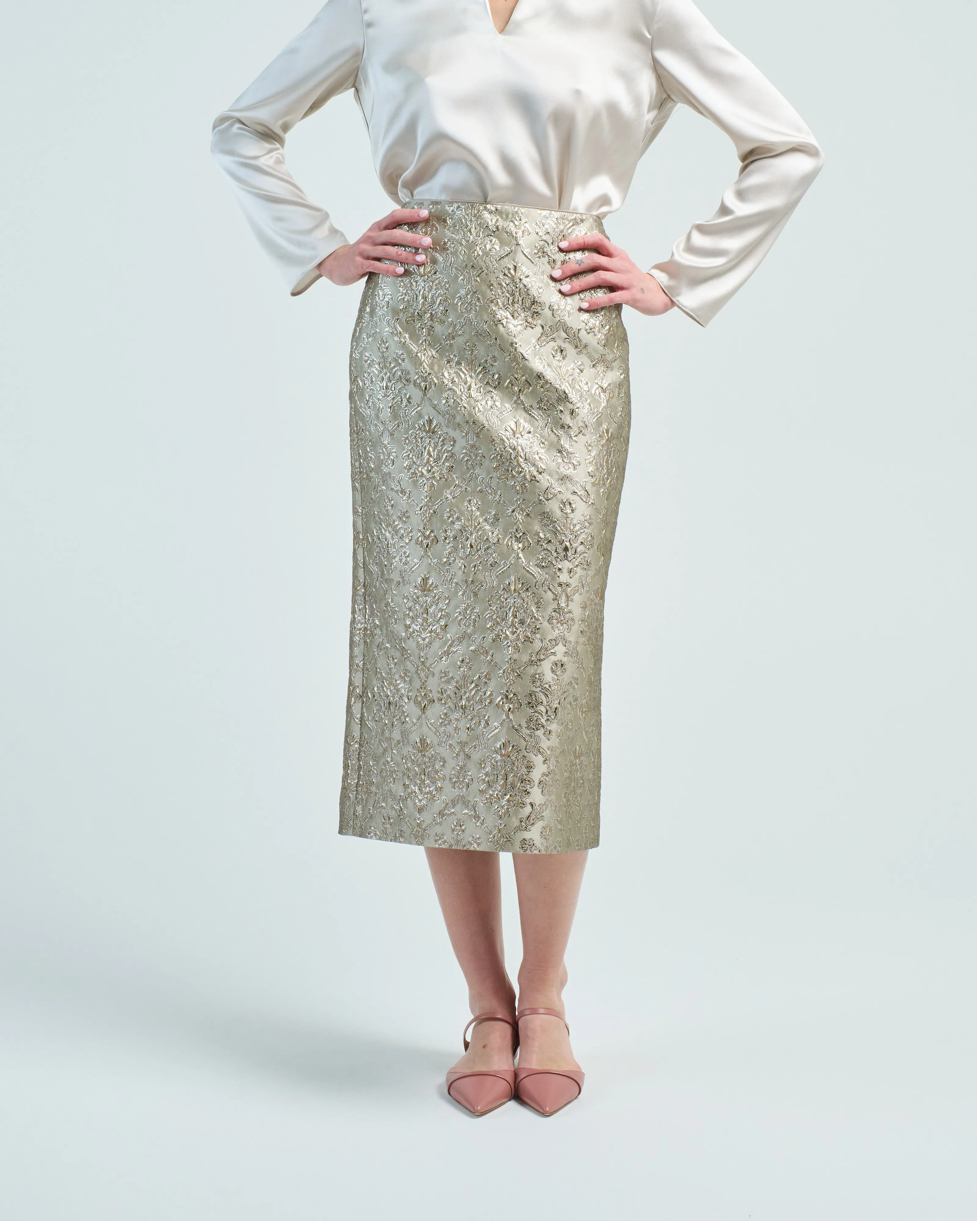 maxi pencil skirt