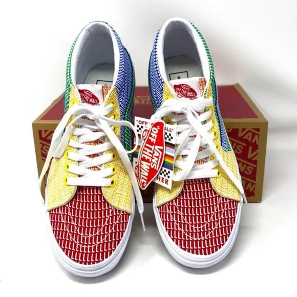 💖MEGA SALE💖VANS PRIDE LGBTQ  Authentic Men’s Sneakers VN0A3WM33WJ Sk8-Mid