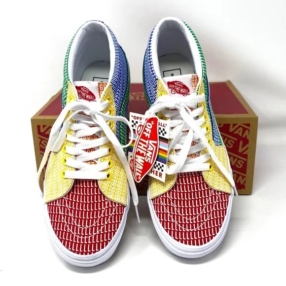 💖MEGA SALE💖VANS PRIDE LGBTQ  Authentic Men’s Sneakers VN0A3WM33WJ Sk8-Mid