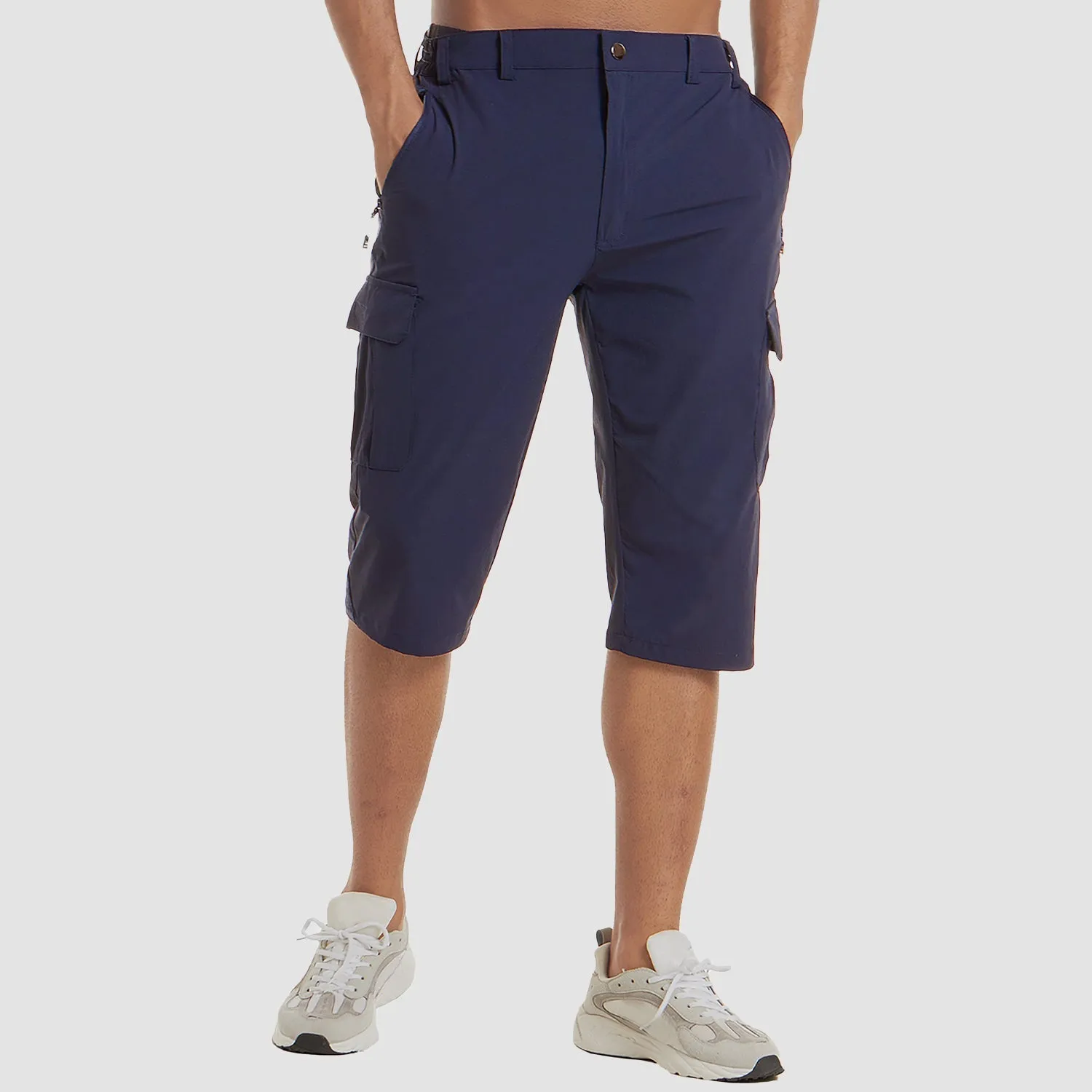 Men's Quick-Drying Cargo Shorts - Breathable Fabric, Multiple Pockets