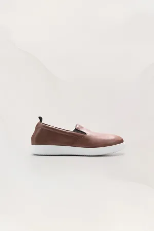 Mens Slip On Sneakers in Buewax Neuz Calf