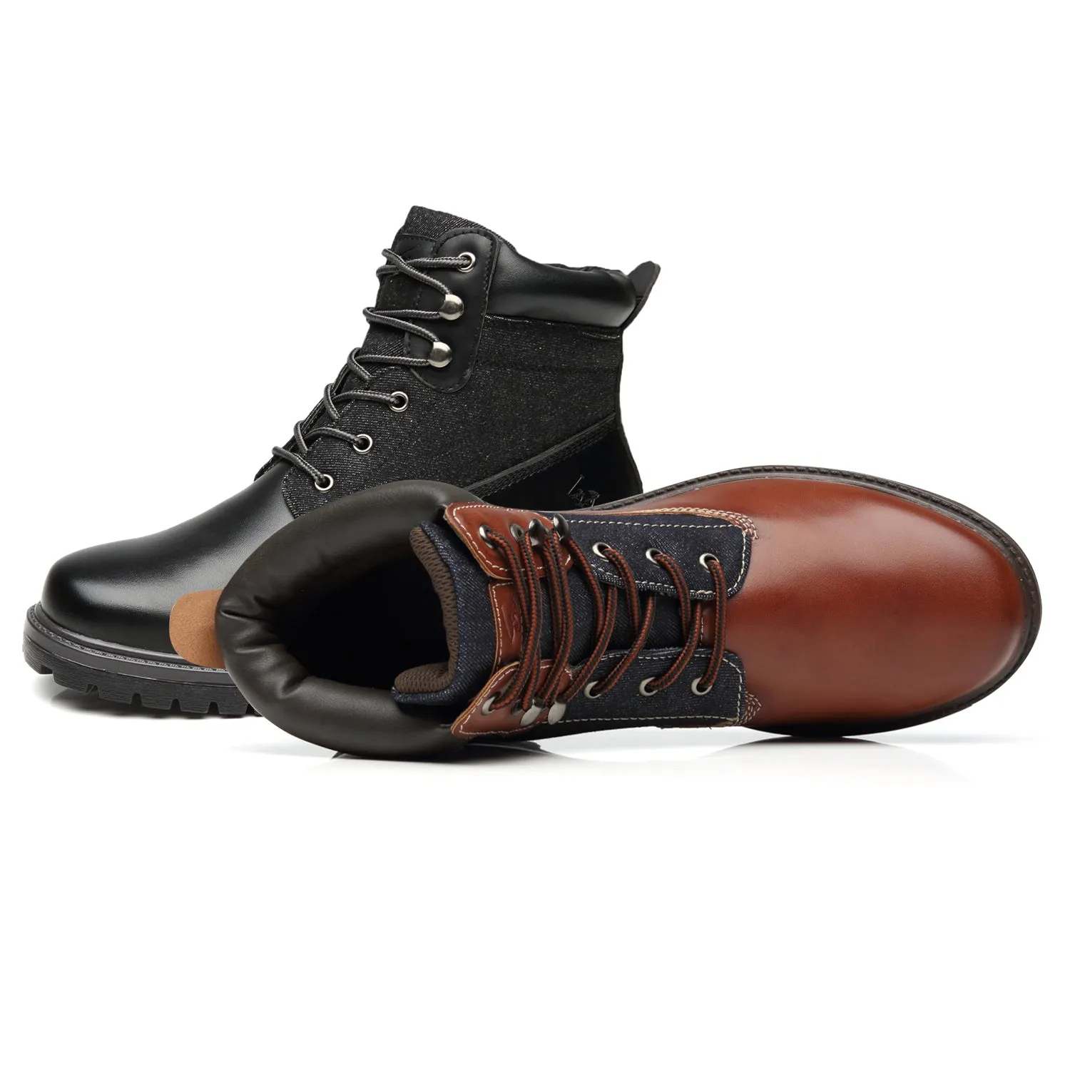 Men's Snow Winter Lace Up Boots Casual Comfortable Dress Boots for Men