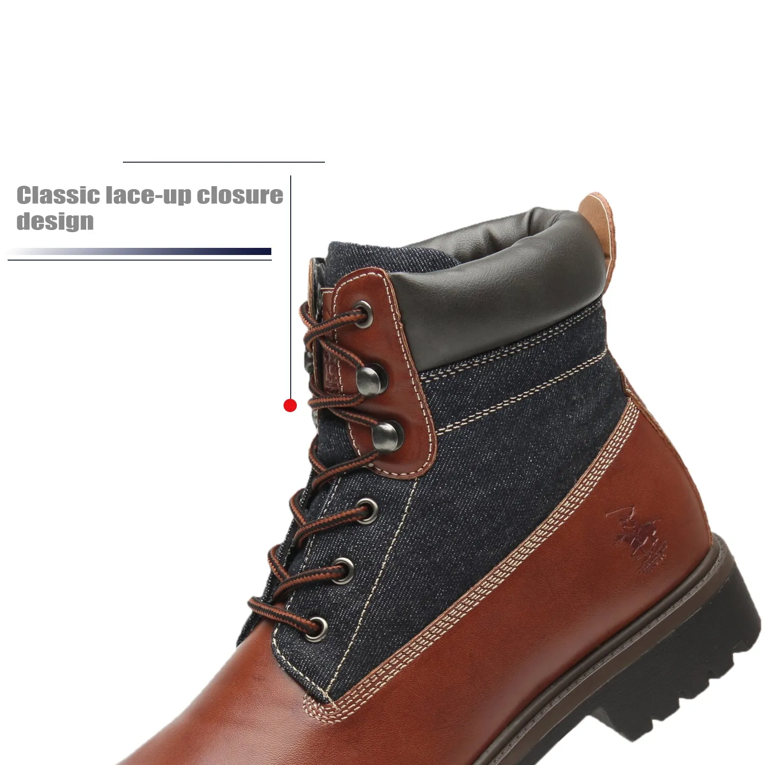 Men's Snow Winter Lace Up Boots Casual Comfortable Dress Boots for Men