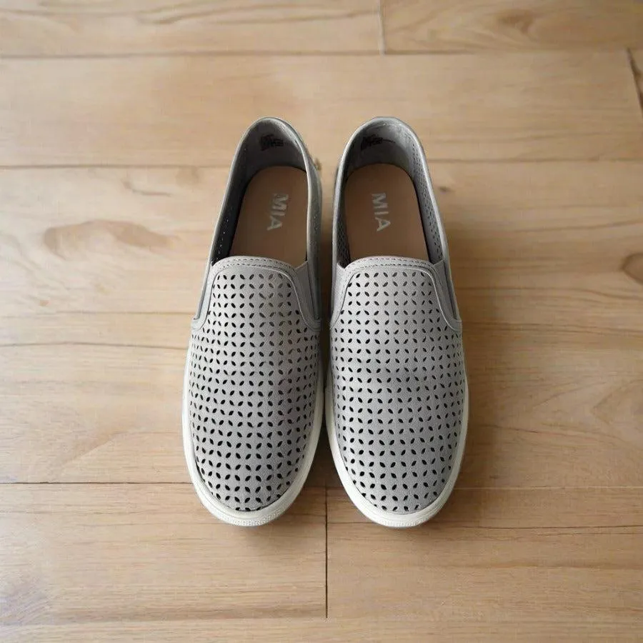 Mia Annmarie - Gray Nova Suede