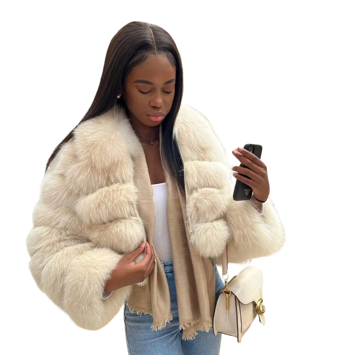 Mia™ | Zipped Mini Coat