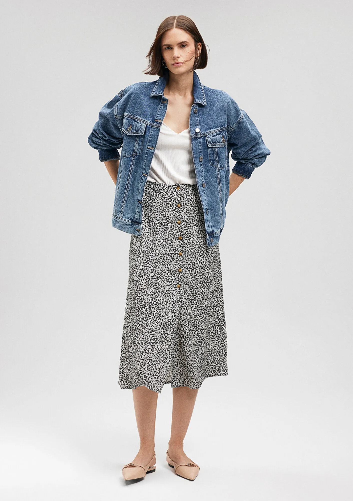 Mini Daisy Printed Skirt