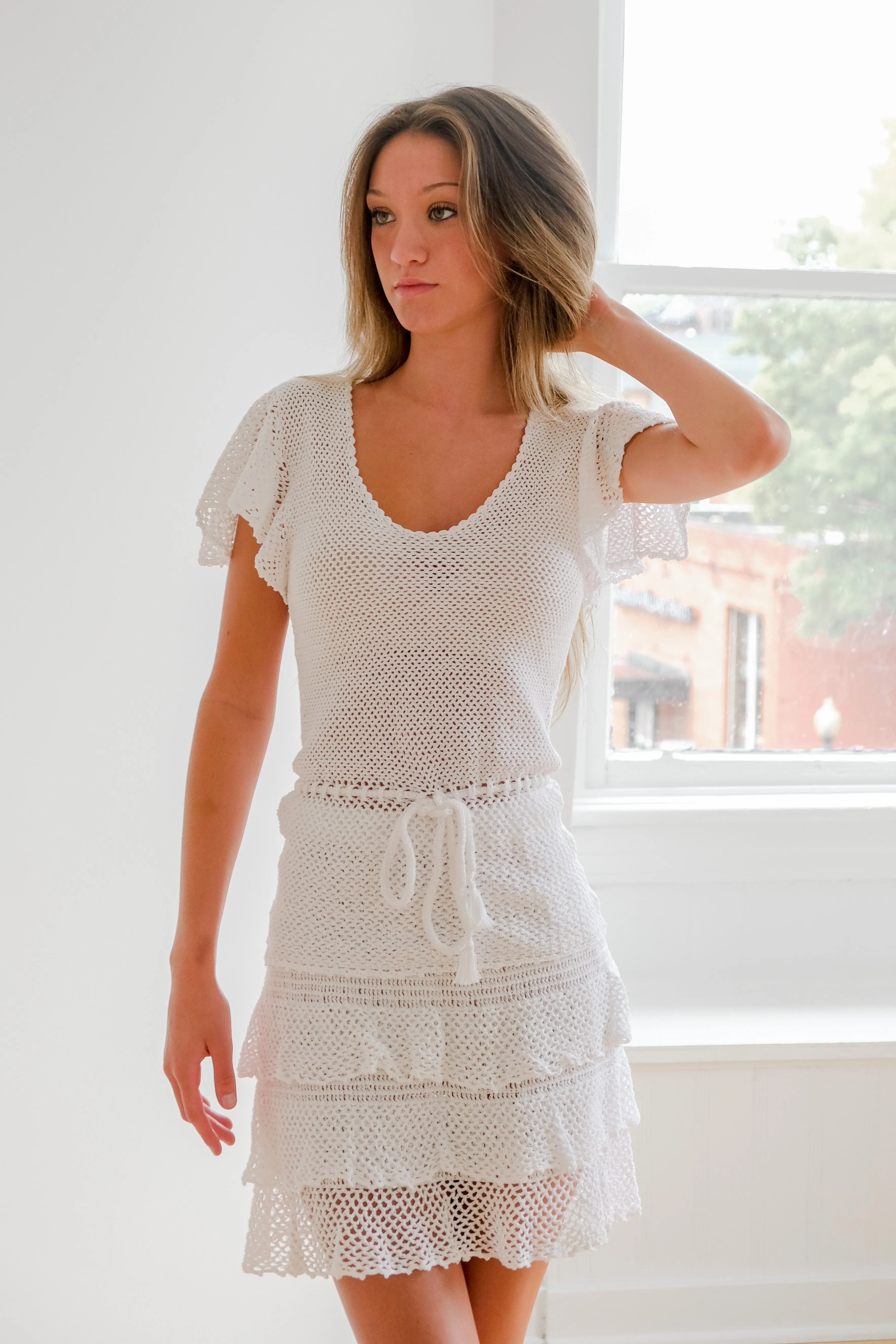 Mini-Mini Skirt in White