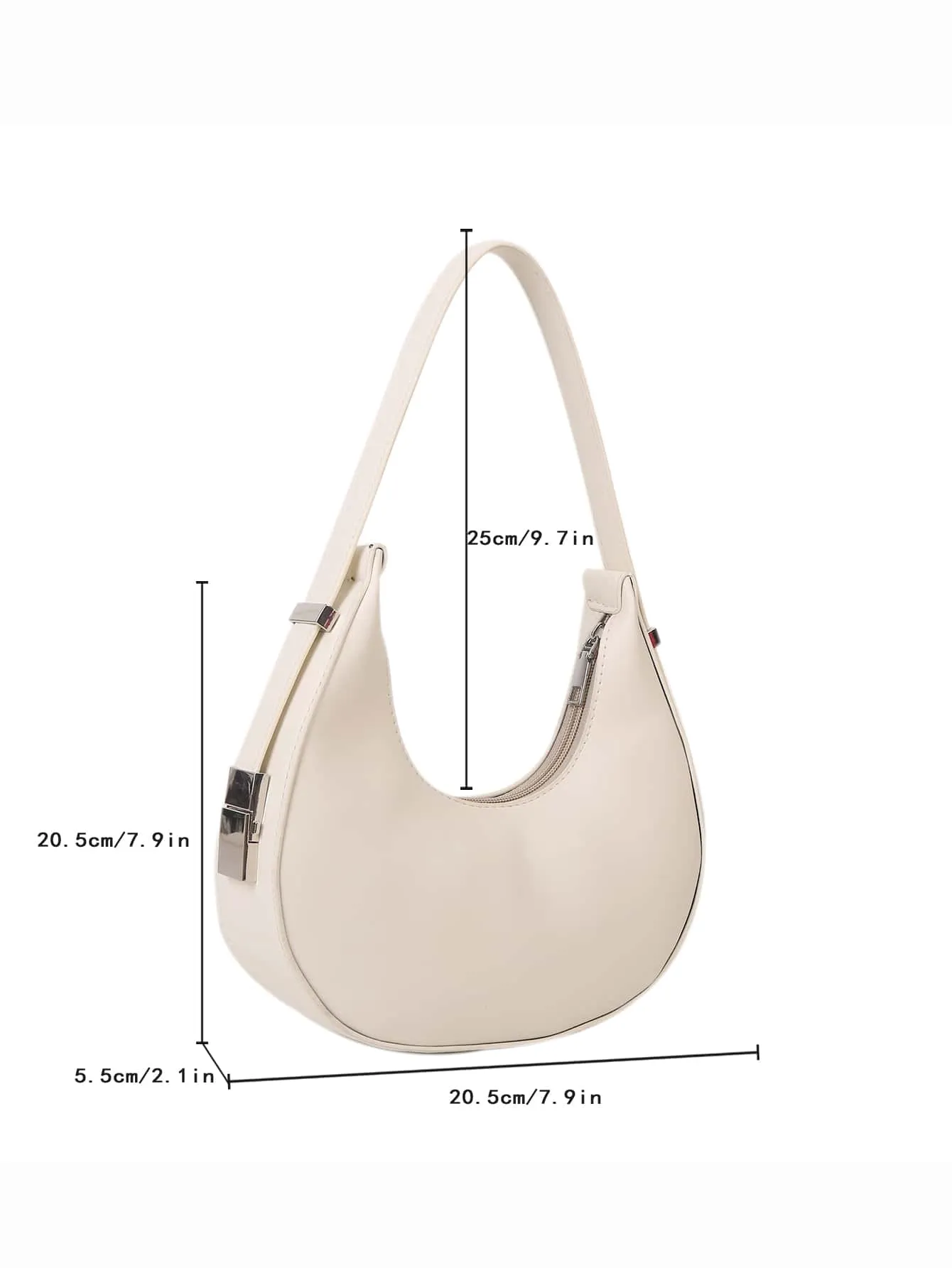 Minimalist Hobo Bag - Beige