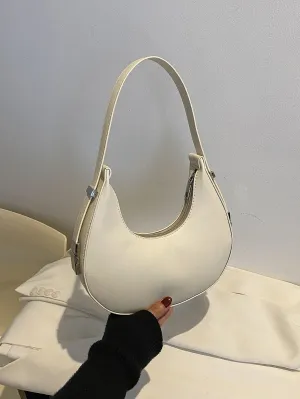 Minimalist Hobo Bag - Beige