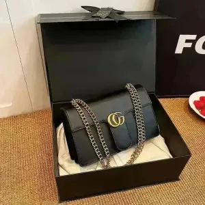 Minimalistic Double Buckle Handbag
