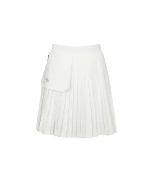Monday Flow Pocket Pleated Skirt - White
