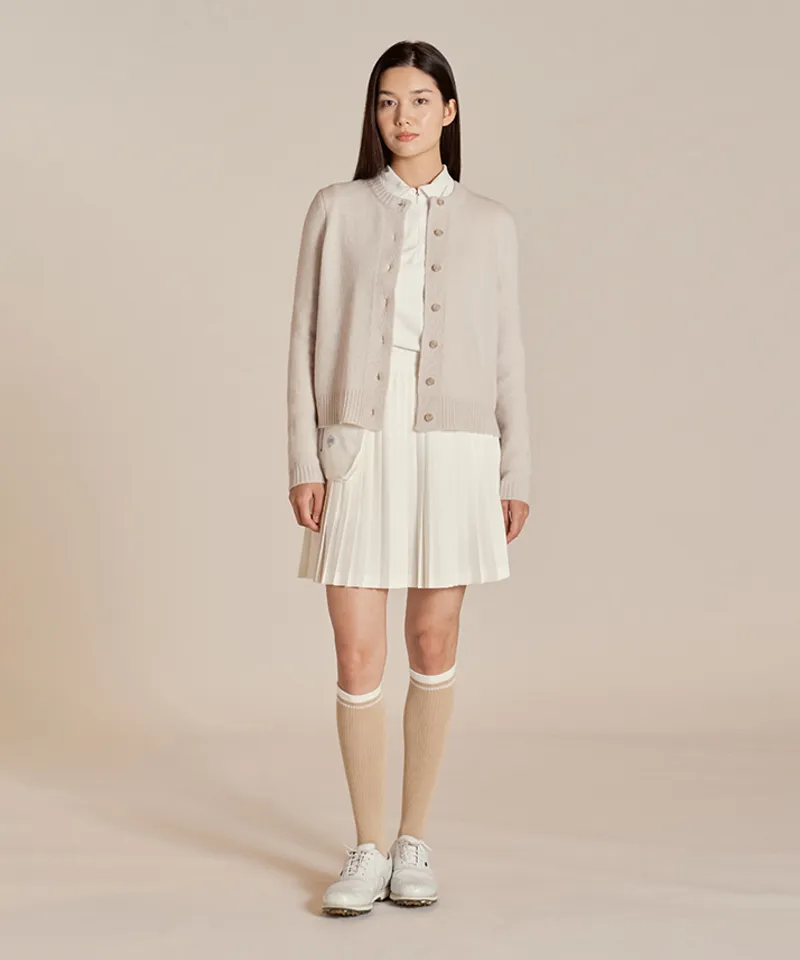 Monday Flow Pocket Pleated Skirt - White