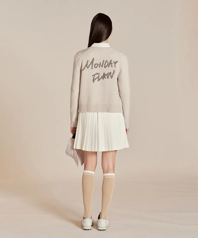 Monday Flow Pocket Pleated Skirt - White