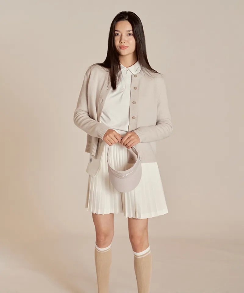 Monday Flow Pocket Pleated Skirt - White