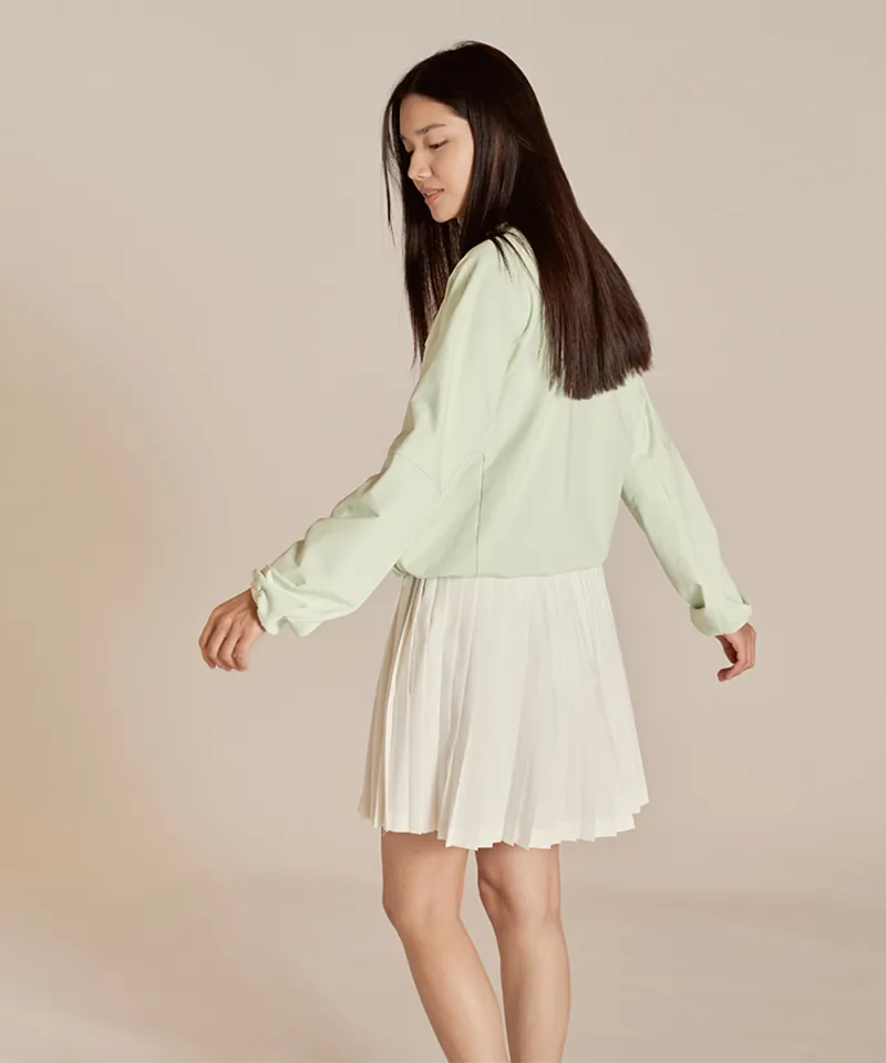 Monday Flow Pocket Pleated Skirt - White