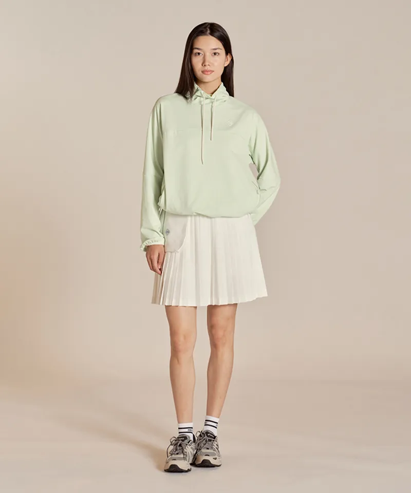 Monday Flow Pocket Pleated Skirt - White